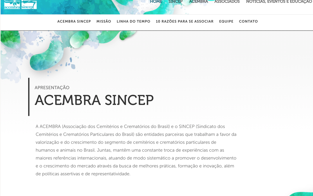 Novo site institucional ACEMBRA SINCEP!